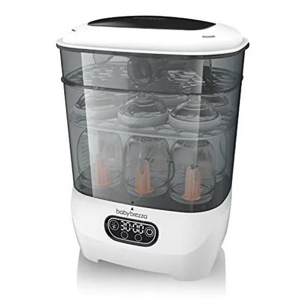 Baby Brezza Bottle Sterilizer and Dryer Advanced – HEPA Filter And Steam Sterilization – Dries 33 Pe, Baby Breeza, Mfr#: BRZ0069